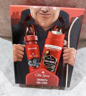 Набор подарочный для мужчин, Old Spice, Wolfthorn, дезодорант спрей 150 мл + гель для душа 250 мл - фото 4 от пользователя