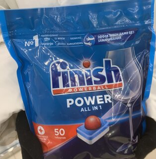 Таблетки для посудомоечной машины Finish, All in 1, 50 шт, бесфосфатные - фото 1 от пользователя