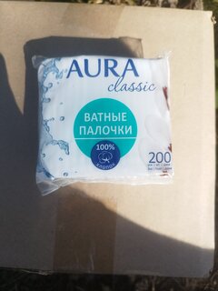 Ватные палочки 200 шт, полиэтилен, Aura, Classic, 8434 - фото 1 от пользователя