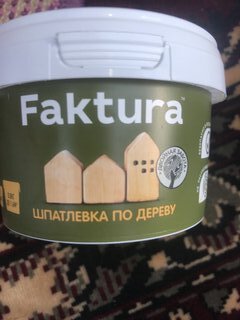 Шпатлевка Faktura, акриловая, по дереву, сосна, 0.4 кг - фото 2 от пользователя