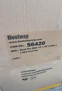 Бассейн каркасный Bestway, 366х122 см, Steel Pro Max, 56420BW, фильтр-насос, лестница, тент, 10250 л, ремкомплект - фото 8 от пользователя