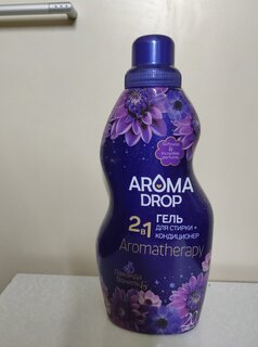 Гель для стирки Aroma Drop, 1 л, универсальный, Лаванда и ваниль 2в1 - фото 5 от пользователя