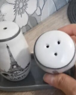 Набор для специй керамика, 3 шт, серый, Daniks, Фьюжн - фото 1 от пользователя
