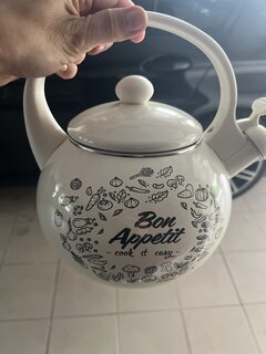 Чайник сталь, эмалированное покрытие, 2.2 л, со свистком, Daniks, Bon Appetit, индукция - фото 3 от пользователя