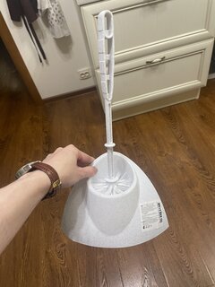 Ерш для туалета Idea, Блеск, напольный, уголок, полипропилен, мраморный, М 5012 - фото 5 от пользователя