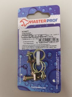 Хомут обжимной проволочный, 1/2&quot;, 2 шт, спираль, индивидуальная упаковка, MasterProf, ИС.140675 - фото 6 от пользователя