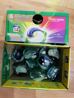 Капсулы для стирки Ariel, Capsules Color, для цветного белья, 14 шт, 19.5 г - фото 5 от пользователя