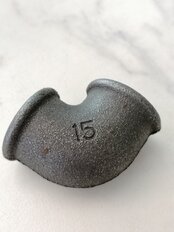 Уголок 1/2&quot;, DN 15, 90 °, чугун, STI - фото 8 от пользователя