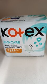 Прокладки женские Kotex, Bio-Care нормал, 8 шт, 9426150 - фото 2 от пользователя