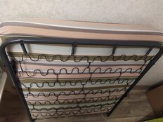 Раскладушка 194х79х38.5 см, 100 кг, Отдых, полумягкая, сталь, пружинная змейка, матрас в комплекте, поролон, в ассортименте - фото 5 от пользователя