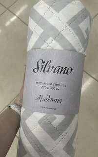 Покрывало евро, 220х200 см, 100% полиэстер, стеганое, Silvano, Мадонна, стальное, AI-2203002 - фото 8 от пользователя