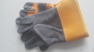 Перчатки спилок, замша, комбинированные, Ангара - фото 5 от пользователя