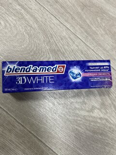 Зубная паста Blend-a-med, 3D White Бодрящая свежесть, 100 мл - фото 1 от пользователя