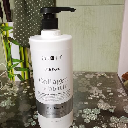 Бальзам-ополаскиватель для поврежденных волос, Mixit, Hair Expert, восстанавливающий, 1 л - фото 9 от пользователя