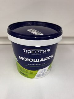 Краска воднодисперсионная, Престиж, W-4, акриловая, универсальная, моющаяся, влагостойкая, матовая, супербелая, 1.4 кг - фото 6 от пользователя