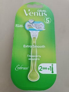 Станок для бритья Gillette, Venus Embrace, для женщин, 2 сменные кассеты - фото 9 от пользователя