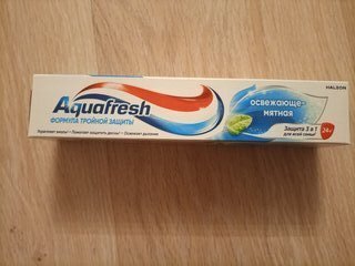 Зубная паста Aquafresh, Освежающе-мятная, 100 мл - фото 3 от пользователя