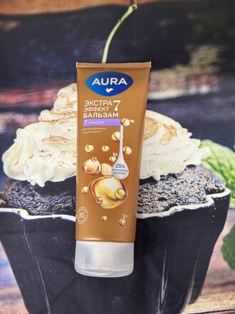 Бальзам для ослабленных и сухих волос, Aura, 7 масел, 250 мл - фото 1 от пользователя
