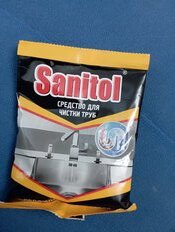 Средство от засоров Sanitol, порошок, 90 г, сухое - фото 8 от пользователя