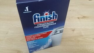 Соль для посудомоечной машины Finish, 1.5 кг - фото 2 от пользователя