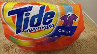 Стиральный порошок Tide, 15 кг, автомат, для цветного белья, Color - фото 6 от пользователя