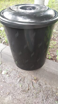 Бак для мусора пластик, 40 л, с крышкой, 40х40х47 см, в ассортименте, Альтернатива, М7740 - фото 7 от пользователя