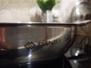 Сковорода нержавеющая сталь, 26 см, Daniks, индукция, FP-B019-26 - фото 4 от пользователя