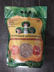 Наполнитель для лотка кукурузный, 4 л, для грызунов и мелких животных, Эколайт - фото 3 от пользователя