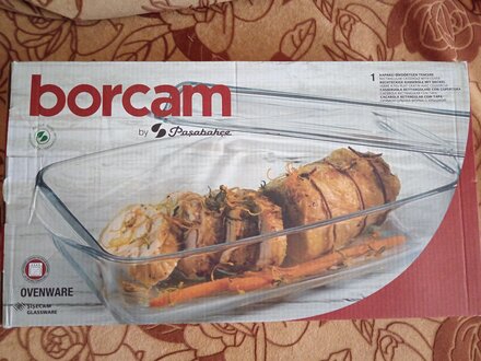 Кастрюля стекло, 19х29х7 см, 2.75 л, прямоугольная, с крышкой, Borcam, 59010 - фото 4 от пользователя