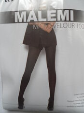 Колготки Malemi, Micro Velour, 100 DEN, р. 4, nero/черные, с шортиками и прозрачным мыском, 12 525 - фото 1 от пользователя