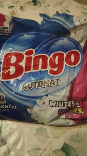 Стиральный порошок Bingo, 1.35 кг, автомат, универсальный, для белого и цветного белья - фото 1 от пользователя