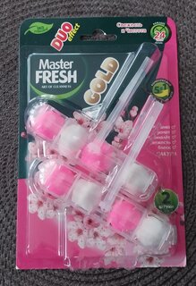 Подвеска для унитаза Master Fresh, Сакура, 2 шт, Duo effect 5 в 1 - фото 3 от пользователя