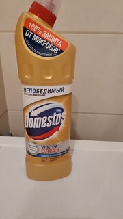 Чистящее средство универсальное, Domestos, Ультра блеск, гель, 1 л - фото 3 от пользователя