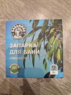 Запарка для бани 5 г, фильтр-пакет, 15 шт, Бацькина Баня, Эвкалипт, 21035 - фото 2 от пользователя