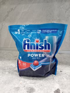 Таблетки для посудомоечной машины Finish, All in 1, 50 шт, бесфосфатные - фото 1 от пользователя