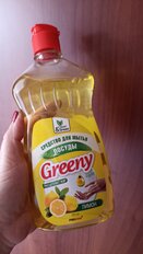 Средство для мытья посуды Clean&amp;Green, Greeny Light, 500 мл, Лимон - фото 6 от пользователя