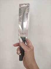 Нож кухонный Daniks, Verde, универсальный, нержавеющая сталь, 12.7 см, рукоятка пластик, JA2021121-4 - фото 9 от пользователя