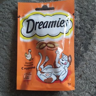 Корм для животных Dreamies, 30 г, для кошек, лакомство, курица, 52761 - фото 4 от пользователя