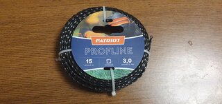 Леска для триммера 3 мм, 15 м, квадрат, Patriot, ProfLine/Twistline, скрученный, острые грани, черная - фото 8 от пользователя