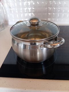 Кастрюля нержавеющая сталь, 3.9 л, с крышкой, крышка стекло, Daniks, Классика, SD-20, индукция - фото 7 от пользователя