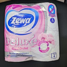 Туалетная бумага Zewa, Deluxe орхидея, 3 слоя, 4 шт, 18.5 м, с втулкой - фото 7 от пользователя