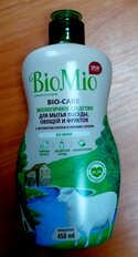 Моющее средство для посуды, овощей и фруктов, без запаха, BioMio, Bio-Care Экологичное средство, жидкость, 450 мл - фото 2 от пользователя