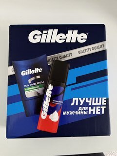 Набор подарочный для мужчин, Gillette, гель после бритья для чувствительной кожи 75 мл + пена для бритья 50 мл - фото 1 от пользователя