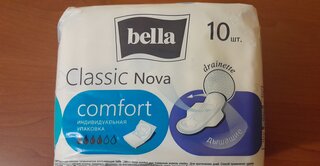 Прокладки женские Bella, Nova Classic Comfort Drainette Air, 10 шт, BE-012-RW10-E08 - фото 2 от пользователя