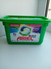 Капсулы для стирки Ariel, Pods Все-в-1 Color, для цветного белья, 12 шт, капсула 27 г - фото 5 от пользователя