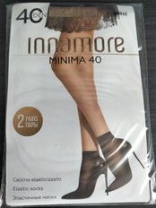 Носки для женщин, Innamore, Minima, miele/телесные, 2 пары, 40 DEN - фото 9 от пользователя