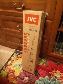 Пылесос вертикальный, JVC, JH-VS106, 600 Вт, с контейнером, 1.2 л, сухая уборка, черный - фото 2 от пользователя