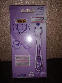 Станок для бритья Bic, Click 5 Soleil, для женщин, 5 лезвий, 2 сменные кассеты, 503715 - фото 7 от пользователя