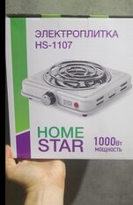 Плита электрическая Homestar, HS-1107, 1000 Вт, 1 конфорка, спираль, эмаль, механическая, переключатель поворотный, белая - фото 5 от пользователя