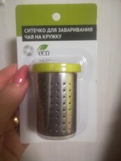 Ситечко для чая металл, на кружку, в ассортименте, 884-338 - фото 3 от пользователя